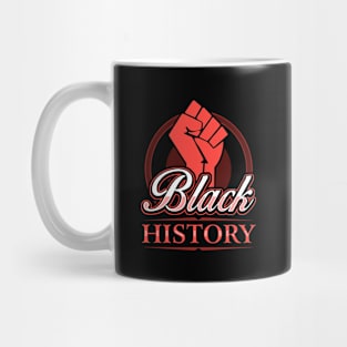 Black History Power Pride Design Mug